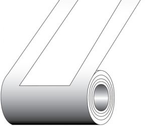 Blank Thermal Printer Roll Label Stock (500 labels/covers per package, 8-inch roll, 3-inch core)