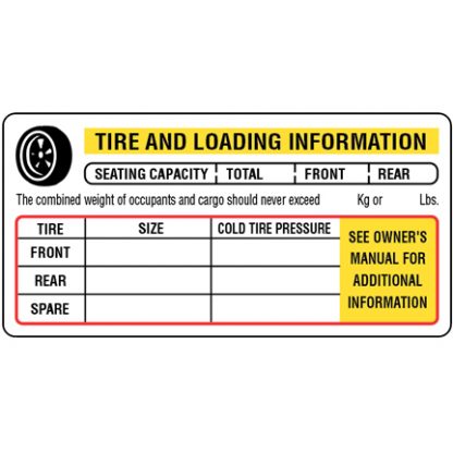 Vehicle Placard (60 labels/covers per package) - Image 2