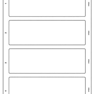 Standard Blank Laser Printer Label Stock