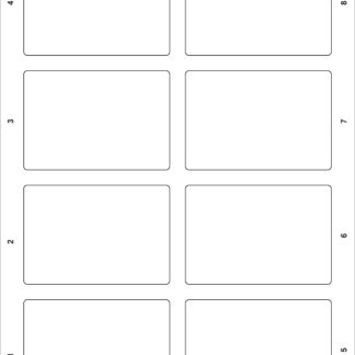 Shortened Blank Laser Printer Label Stock